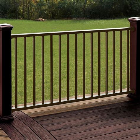 Ornate colonial spindles and our popular T-<b>rail</b> top <b>rail</b> combine for a timeless design in our Addison vinyl <b>deck</b> <b>railing</b>. . Lowes porch railings